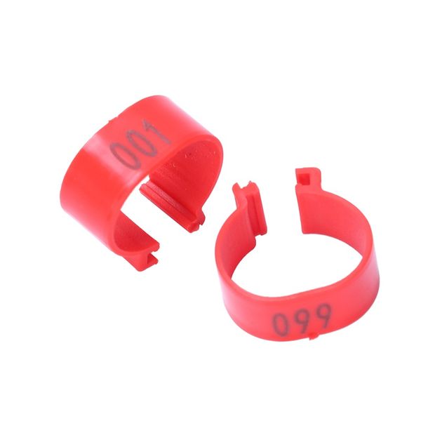 clip rings (100 / piece), 16 mm, numbered from 001 - 100 for ringing poultry like chickens, ducks and geese
clip rings (100 / piece), 16 mm, numbered from 001 - 100 for ringing poultry like chickens, ducks and geese