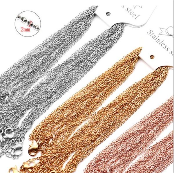10pcs/lot width 1.2mm stainless steel link chains black rose gold gold steel chains cuban necklaces diy jewelry wish gift, Silver
10pcs/lot width 1.2mm stainless steel link chains black rose gold gold steel chains cuban necklaces diy jewelry wish gift, Silver