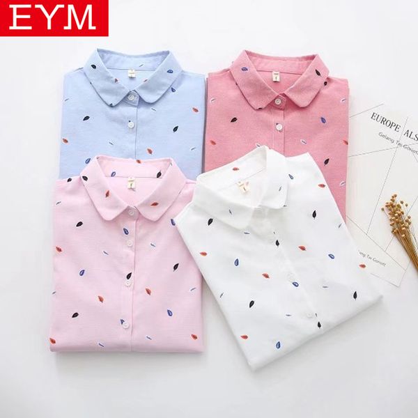 eym brand printed shirts women 2019 spring new women long sleeve blouse good quality cotton blouses white blusa feminina
eym brand printed shirts women 2019 spring new women long sleeve blouse good quality cotton blouses white blusa feminina