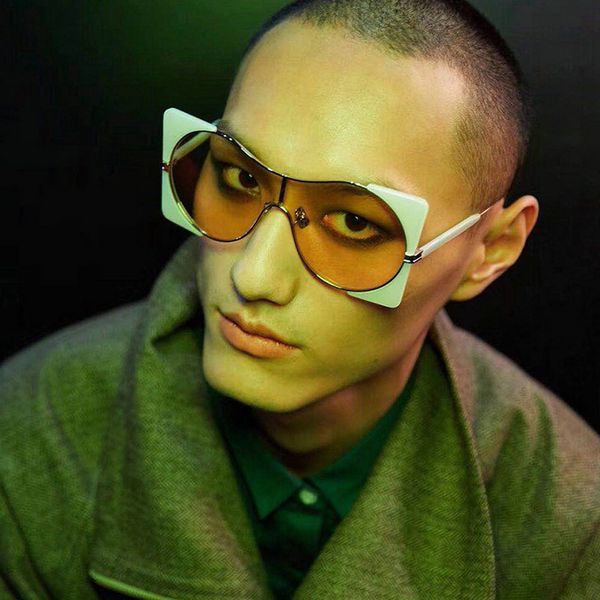 men oversized sunglasses women vintage metal frame brand designer green sun glasses black glasses shades mirror eyewear uv400 nx, White;black
men oversized sunglasses women vintage metal frame brand designer green sun glasses black glasses shades mirror eyewear uv400 nx, White;black
