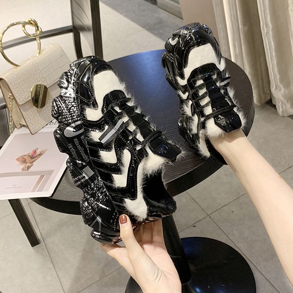 non-slip thick heels female black fashion shoes winter warm fur chunky sneakers comfort women flats platform casual shoes b486
non-slip thick heels female black fashion shoes winter warm fur chunky sneakers comfort women flats platform casual shoes b486