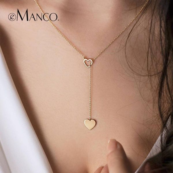 emanco cute heart pendant choker necklaces for women simple design gold-color chain fashion jewelry ras du cou femme gifts-2, Silver
emanco cute heart pendant choker necklaces for women simple design gold-color chain fashion jewelry ras du cou femme gifts-2, Silver