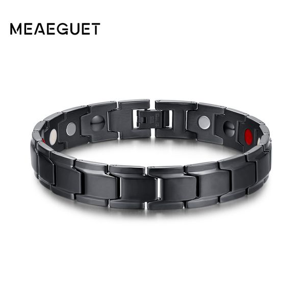 meaeguet fashion men bracelet black magnetic charms bracelets &bangles 218mm healthy energy bracelets, Golden;silver
meaeguet fashion men bracelet black magnetic charms bracelets &bangles 218mm healthy energy bracelets, Golden;silver