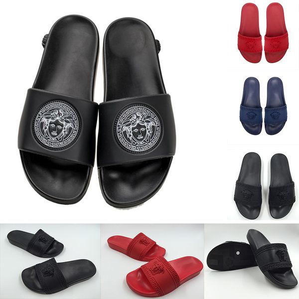 2019 new chain reaction mens designer slippers fashion luxury medusa womens flats sandals blue black red bottom slides shoes
2019 new chain reaction mens designer slippers fashion luxury medusa womens flats sandals blue black red bottom slides shoes