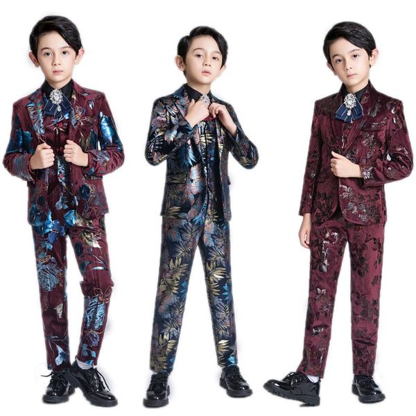 yuanlu new 5pcs kids suits for boy velvet boys suits wedding party blazer jacket floral costume children dress, Black
yuanlu new 5pcs kids suits for boy velvet boys suits wedding party blazer jacket floral costume children dress, Black