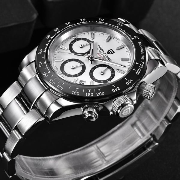 pagani design 2019 new men's watches sport quartz watch men steel waterproof clock male fashion chronograph relogio masculino, Slivery;brown
pagani design 2019 new men's watches sport quartz watch men steel waterproof clock male fashion chronograph relogio masculino, Slivery;brown