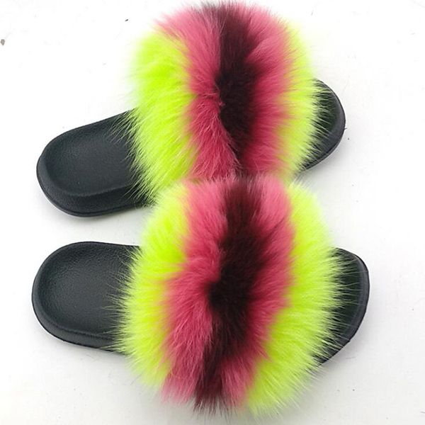 women's real fur slippers shoes flip flops flat fluffy raccoon fur slides fashion home shoes suitable for all seasons, Black
women's real fur slippers shoes flip flops flat fluffy raccoon fur slides fashion home shoes suitable for all seasons, Black