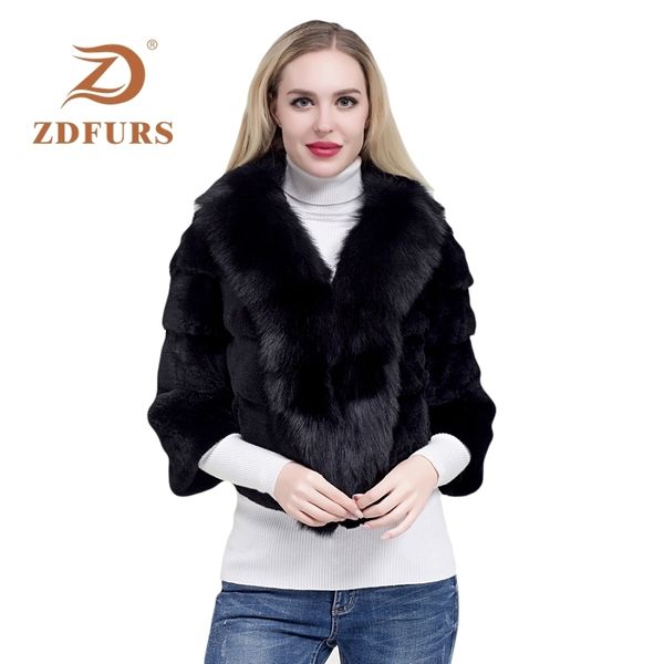 zdfurs* 2019 fashion whole skin rex rabbit female winter new big fox collar coat warm fur outerwear y190926, Black;brown
zdfurs* 2019 fashion whole skin rex rabbit female winter new big fox collar coat warm fur outerwear y190926, Black;brown