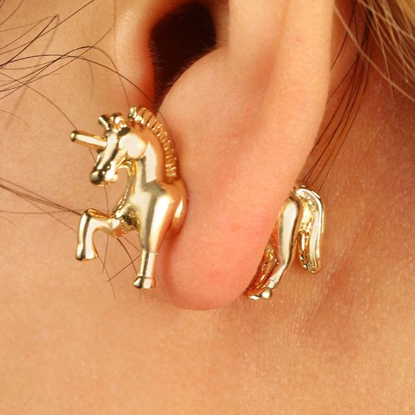 2018 fashion unicorn stud earring set for women retro gold color animal horse ear studs party jewelry, Golden;silver
2018 fashion unicorn stud earring set for women retro gold color animal horse ear studs party jewelry, Golden;silver