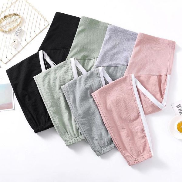 maternity bottoms  spring summer ninth high waist belly thin cotton linen jogger pants clothes for pregnant women pregnancy, White
maternity bottoms  spring summer ninth high waist belly thin cotton linen jogger pants clothes for pregnant women pregnancy, White