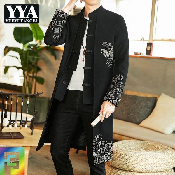 men's trench coats vintage men long coat embroidery tang suit slim fit sobretudo stand collar retro plus size 5xl male windreaker, Tan;black
men's trench coats vintage men long coat embroidery tang suit slim fit sobretudo stand collar retro plus size 5xl male windreaker, Tan;black