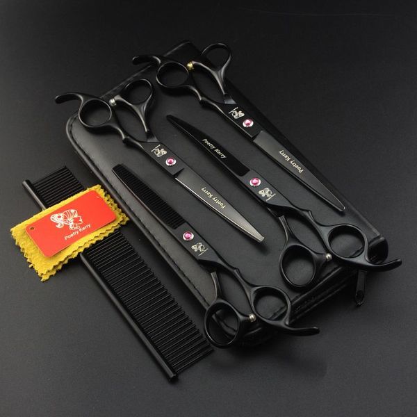 poetry kerry high-grade 7.0 inch 62hrc hardness 6cr black baking varnish stainless steel 4 hair scissors kit with comb
poetry kerry high-grade 7.0 inch 62hrc hardness 6cr black baking varnish stainless steel 4 hair scissors kit with comb