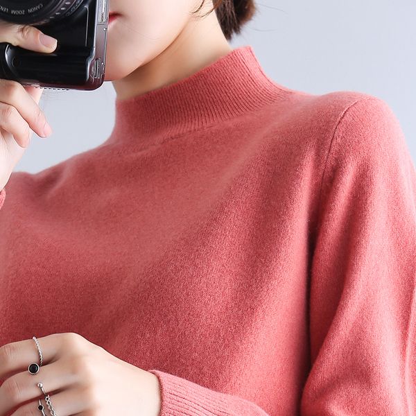 frseucag women's new 100% wool sweater women's half turtleneck slim slim sweater short solid knit long sleeve pullover authentic, White;black
frseucag women's new 100% wool sweater women's half turtleneck slim slim sweater short solid knit long sleeve pullover authentic, White;black