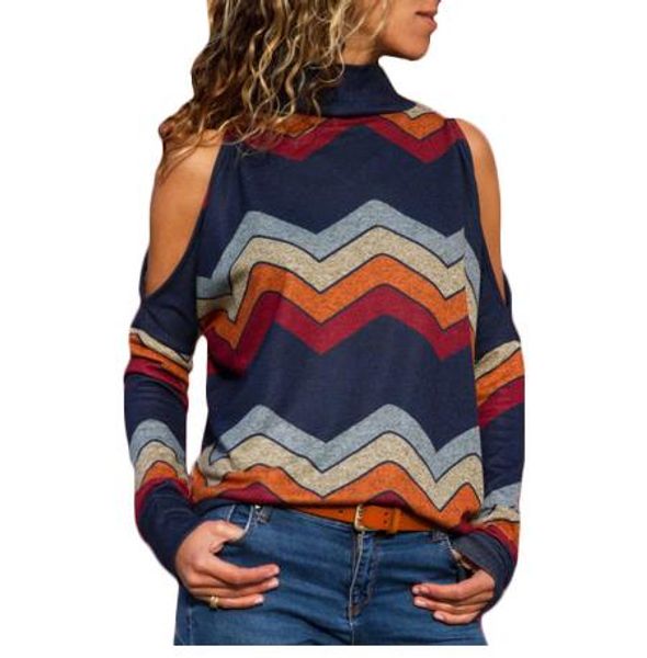 women blouses cold shoulder casual turtleneck knitted jumper pullover print long sleeve shirt blusas camisas mujer, White
women blouses cold shoulder casual turtleneck knitted jumper pullover print long sleeve shirt blusas camisas mujer, White
