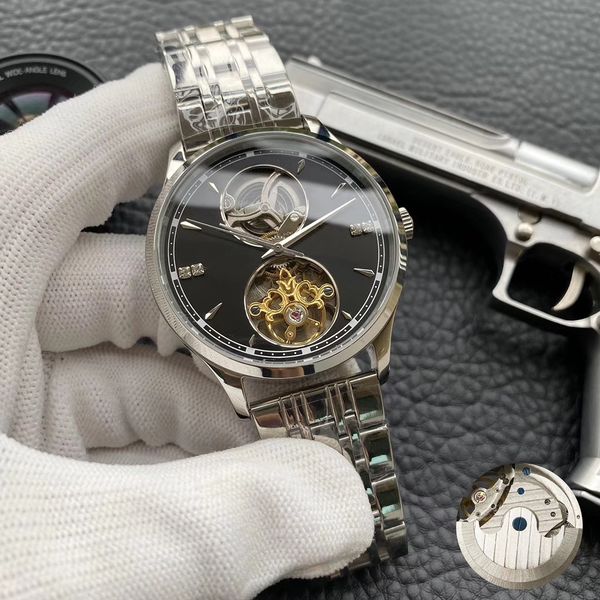 3 hands skeleton flywheel men's watch fully automatic mechanical movement 316 stainless steel case / strap mineral glass imported calfs, Slivery;brown
3 hands skeleton flywheel men's watch fully automatic mechanical movement 316 stainless steel case / strap mineral glass imported calfs, Slivery;brown