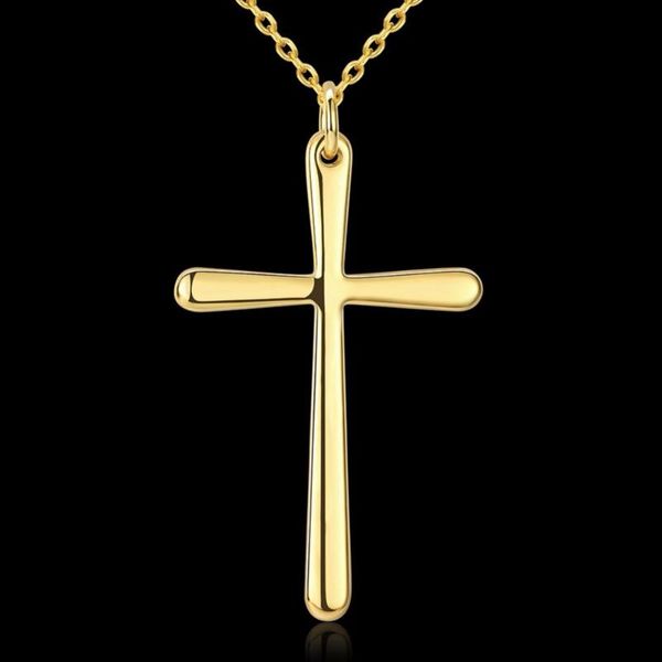 cross pendant necklace nickle antiallergic gold color for men/women religious christian jewelry christmas gifts, Silver
cross pendant necklace nickle antiallergic gold color for men/women religious christian jewelry christmas gifts, Silver