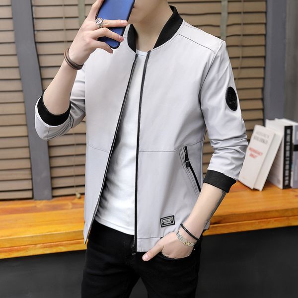 2019 new men jacket autumn fashion slim fit coats male baseball bomber jacket mens coat large size 3xl, Black;brown
2019 new men jacket autumn fashion slim fit coats male baseball bomber jacket mens coat large size 3xl, Black;brown