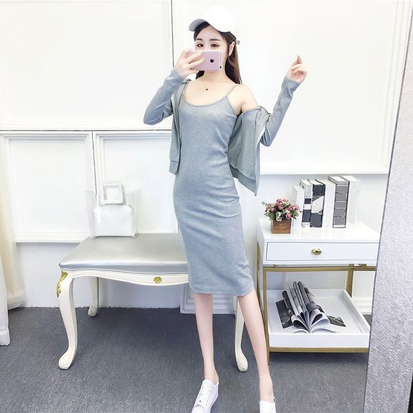 suit womens autumn new 2020 fashion korean-style elegant long-sleeved sweater jacket slim-fit suspender dress fashion, White;black
suit womens autumn new 2020 fashion korean-style elegant long-sleeved sweater jacket slim-fit suspender dress fashion, White;black