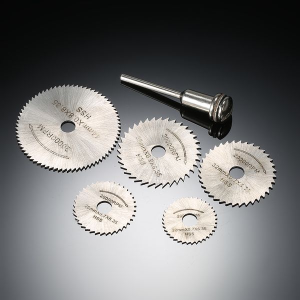 power tools accessories 6pcs mini circular saw blades cutting disc 1/8" shank rotary cutting tools kit for timber
power tools accessories 6pcs mini circular saw blades cutting disc 1/8" shank rotary cutting tools kit for timber