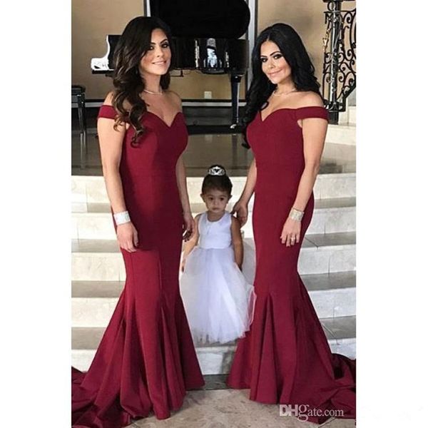 burgundy mermaid bridesmaid dresses off shoulder long bridesmaid gowns sweep train custom made evening dress 2019, White;pink
burgundy mermaid bridesmaid dresses off shoulder long bridesmaid gowns sweep train custom made evening dress 2019, White;pink