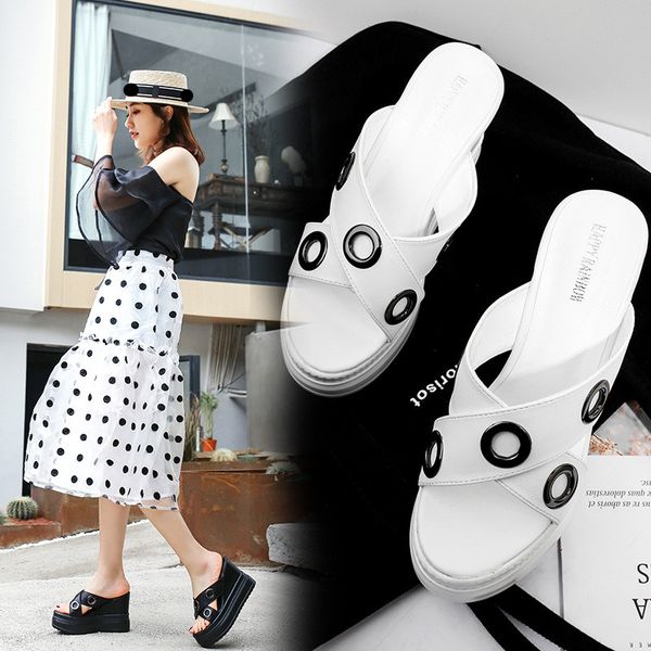 female shoes on a wedge slippers casual women heels cross-tied increased internal platform low slides 2020 soft luxury high, Black
female shoes on a wedge slippers casual women heels cross-tied increased internal platform low slides 2020 soft luxury high, Black