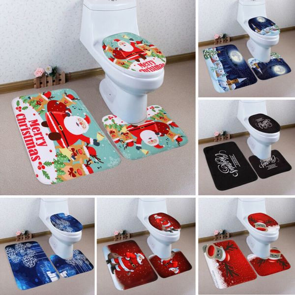 3pcs set christmas xmas decoration santa toilet seat & cover & rug bathroom mat gift new
3pcs set christmas xmas decoration santa toilet seat & cover & rug bathroom mat gift new