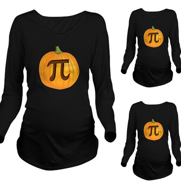 women maternity blouse long sleeve pregnant maternity pumpkin printed halloween blouse casual pregnancy clothes c850#, White
women maternity blouse long sleeve pregnant maternity pumpkin printed halloween blouse casual pregnancy clothes c850#, White