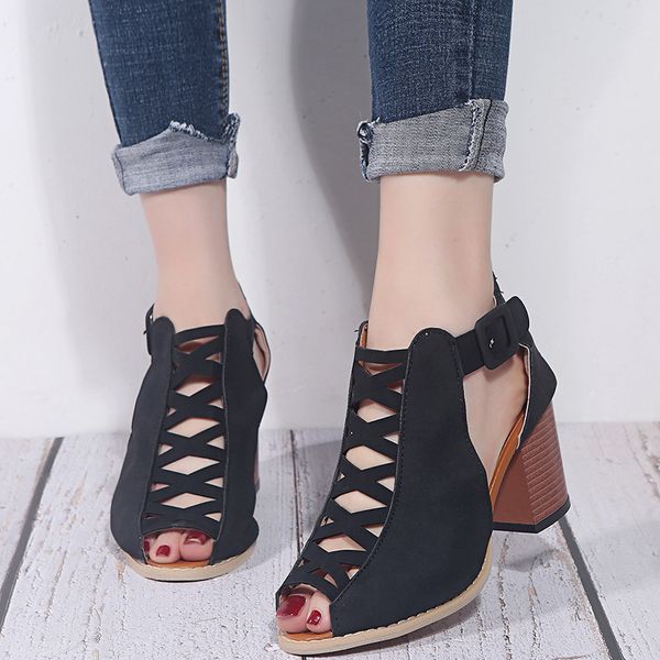 замша peep toe полые высокие каблуки сандалии женщины новые летние туфли женщины сексуальный квадратный каблук гладиатор насосы партия пряжк, Black
замша peep toe полые высокие каблуки сандалии женщины новые летние туфли женщины сексуальный квадратный каблук гладиатор насосы партия пряжк, Black