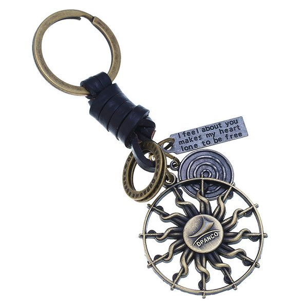 sun wheel pentagram charm car keychain supernatural dean stainless steel key chains key-ring holder pendant for to bag, Silver
sun wheel pentagram charm car keychain supernatural dean stainless steel key chains key-ring holder pendant for to bag, Silver