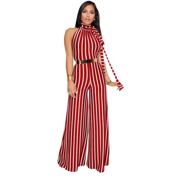 elegant women striped jumpsuit sleeveless backless wide leg pants 2019 summer beach casual romper clothes for women, Black;white
elegant women striped jumpsuit sleeveless backless wide leg pants 2019 summer beach casual romper clothes for women, Black;white