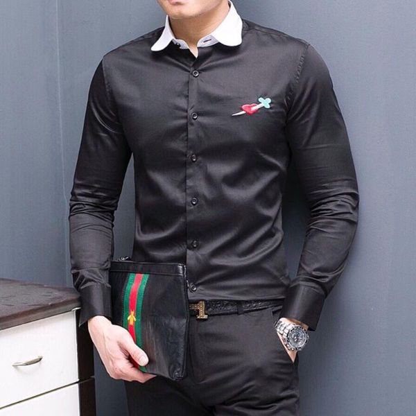 duyou brand men 100% cotton shirt men embroidery long sleeve business shirt social work dress shirts black male shirts dy2110, White;black
duyou brand men 100% cotton shirt men embroidery long sleeve business shirt social work dress shirts black male shirts dy2110, White;black