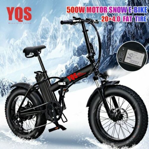 yqs new 500w 40km/h snow mountain electric bike 20inch 4.0 fat tire ebike, Silver;blue
yqs new 500w 40km/h snow mountain electric bike 20inch 4.0 fat tire ebike, Silver;blue