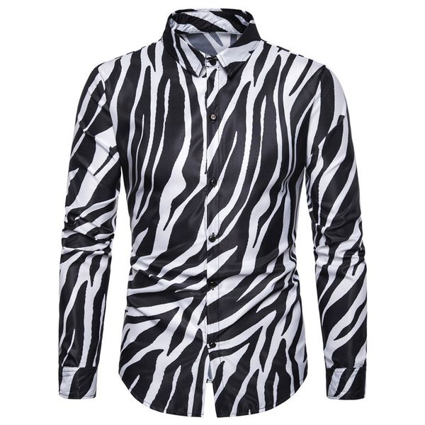 2019 новый ночной клуб party зебра полосатая мужские рубашки повседневный slim fit с длинным рукавом камиза social мужские рубашки платья со, White;black
2019 новый ночной клуб party зебра полосатая мужские рубашки повседневный slim fit с длинным рукавом камиза social мужские рубашки платья со, White;black