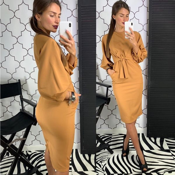 women sheath straight party dress ladies lantern sleeve o neck elegant solid 2020 new fashion knee length vintage, Black;gray
women sheath straight party dress ladies lantern sleeve o neck elegant solid 2020 new fashion knee length vintage, Black;gray