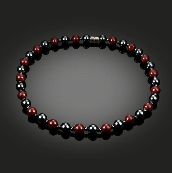 healthy healing jewelry black and red beads magnet stone beaded necklace men jewelry men necklaces, Silver
healthy healing jewelry black and red beads magnet stone beaded necklace men jewelry men necklaces, Silver