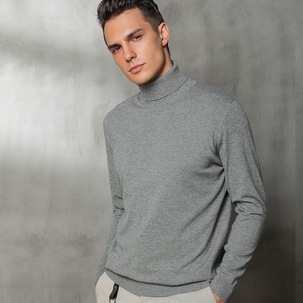 men's cashmere wool knitted sweater turtleneck brand solid color men pullovers male vintage style autumn winter basic clothing, White;black
men's cashmere wool knitted sweater turtleneck brand solid color men pullovers male vintage style autumn winter basic clothing, White;black