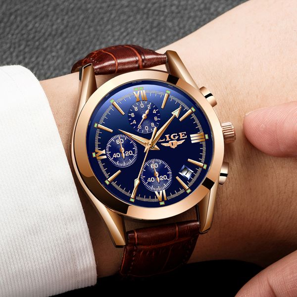 lige watch men sport quartz fashion leather clock mens watches brand luxury waterproof business watch relogio masculino+box, Slivery;brown
lige watch men sport quartz fashion leather clock mens watches brand luxury waterproof business watch relogio masculino+box, Slivery;brown
