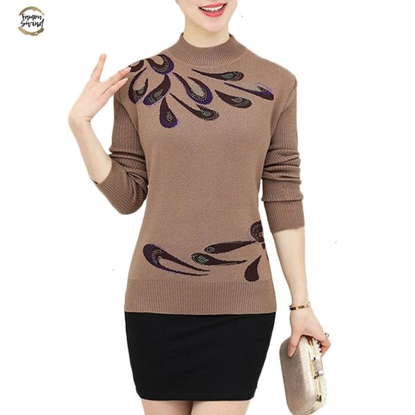 autumn winter warm pullovers sweater middle-aged women flower printed wool sweaters female noble plus size knitting shirt a681, White;black
autumn winter warm pullovers sweater middle-aged women flower printed wool sweaters female noble plus size knitting shirt a681, White;black