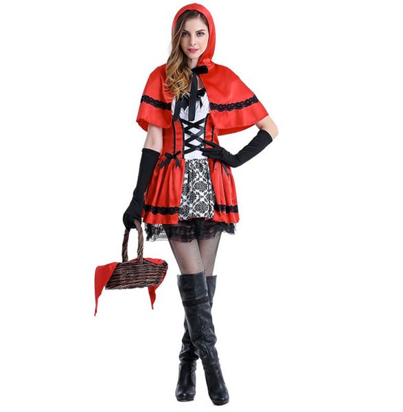 little red riding hood costume women party cosplay halloween costume stage performance suit, Silver
little red riding hood costume women party cosplay halloween costume stage performance suit, Silver