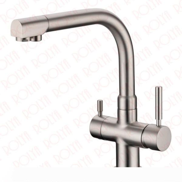 rolya brushed nickel drinking water filter 3 way kitchen faucet sink mixer tap
rolya brushed nickel drinking water filter 3 way kitchen faucet sink mixer tap