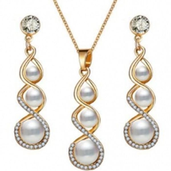 2019 new jewelry sets g letters pearl gourd set necklace earrings set wholesale earrings for women, Silver
2019 new jewelry sets g letters pearl gourd set necklace earrings set wholesale earrings for women, Silver