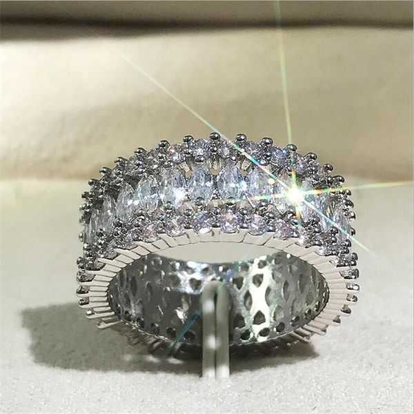 super shinning luxury jewelry 925 sterling silver full marquise shape white sapphire cz diamond gemstones women wedding band ring, Slivery;golden
super shinning luxury jewelry 925 sterling silver full marquise shape white sapphire cz diamond gemstones women wedding band ring, Slivery;golden
