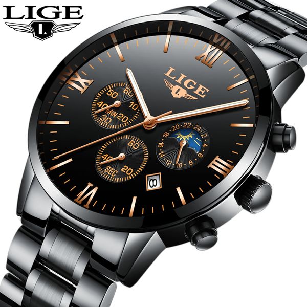 men watches lige multi function mens sport quartz watch man waterproof full steel business clock male wrist watch, Slivery;brown
men watches lige multi function mens sport quartz watch man waterproof full steel business clock male wrist watch, Slivery;brown