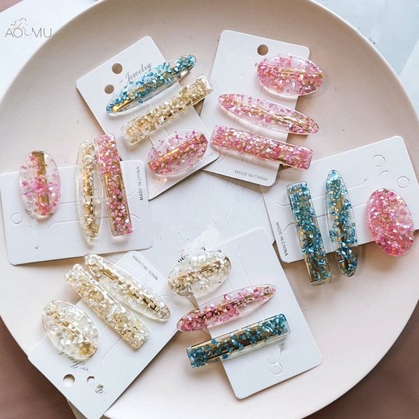 aomu 1set korea transparent acetic acid hair clips women shell snowflake sequins geometric rectangle hairpins hair accessories, Golden;white
aomu 1set korea transparent acetic acid hair clips women shell snowflake sequins geometric rectangle hairpins hair accessories, Golden;white