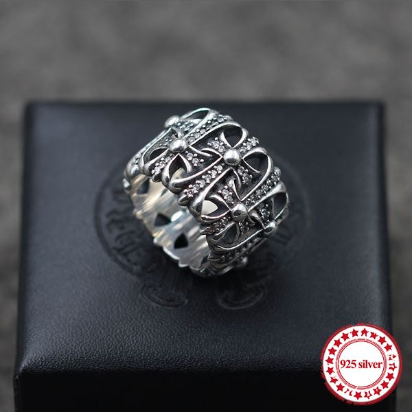 s925 sterling silver men's ring new punk personalized retro style cross diamond fashion boutique jewelry send lover's gift
s925 sterling silver men's ring new punk personalized retro style cross diamond fashion boutique jewelry send lover's gift
