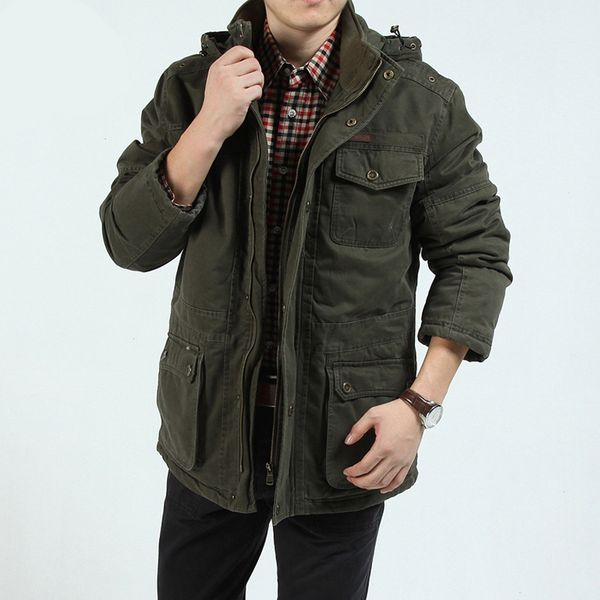 winter parka men army куртка повседневного mid-длинная multi-кармана куртки мужских пальто зимы мужского капюшон воротник толстого теплый ве, Black
winter parka men army куртка повседневного mid-длинная multi-кармана куртки мужских пальто зимы мужского капюшон воротник толстого теплый ве, Black