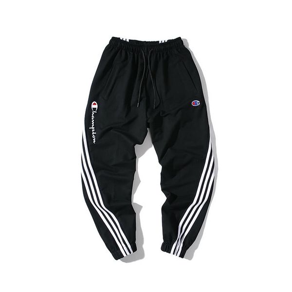 champion мужского роскошных брюк высокого качества моды трек брюки хлопок удобные свободные брюки следа прилив бренд пользовательских вышиты, Black 
champion мужского роскошных брюк высокого качества моды трек брюки хлопок удобные свободные брюки следа прилив бренд пользовательских вышиты, Black