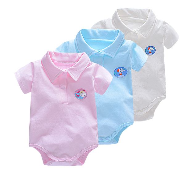 retail summer baby bodysuit clothing infant body babies cotton lapel short sleeve clothes jumpsuit newborn baby clothing, White
retail summer baby bodysuit clothing infant body babies cotton lapel short sleeve clothes jumpsuit newborn baby clothing, White
