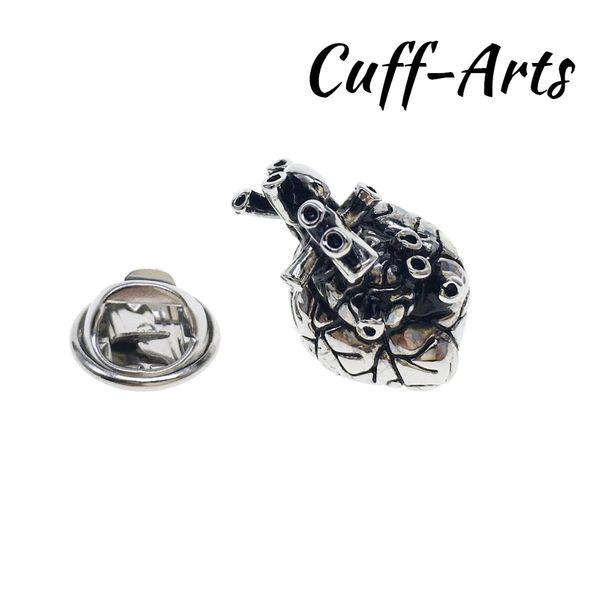 lapel pin for men pins and brooches anatomical heart badge jewelry broche pin de la solapa with gift box by cuffarts p10221, Gray
lapel pin for men pins and brooches anatomical heart badge jewelry broche pin de la solapa with gift box by cuffarts p10221, Gray