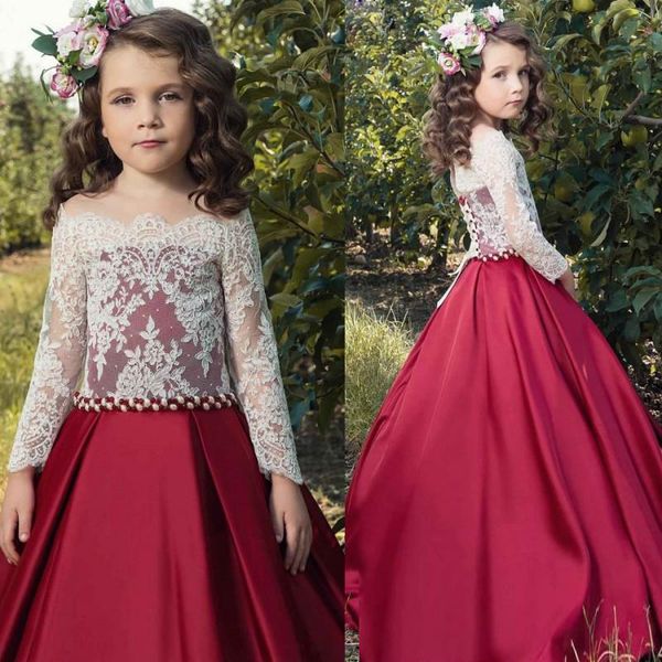 tulle lace flower girl dress for wedding puffy girls birthday party gowns appliques holy first communion gowns custom made, White;red
tulle lace flower girl dress for wedding puffy girls birthday party gowns appliques holy first communion gowns custom made, White;red